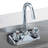 Stainless Steel Hand Washing Sink, 17 X 12.8 Inch, With 360 Rotatable Faucet, For Kitchen And Bar, Easy To Assemble Wall Mount Basin Steel, Heavy Duty, Drain