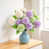 Vert, mauve, blanc