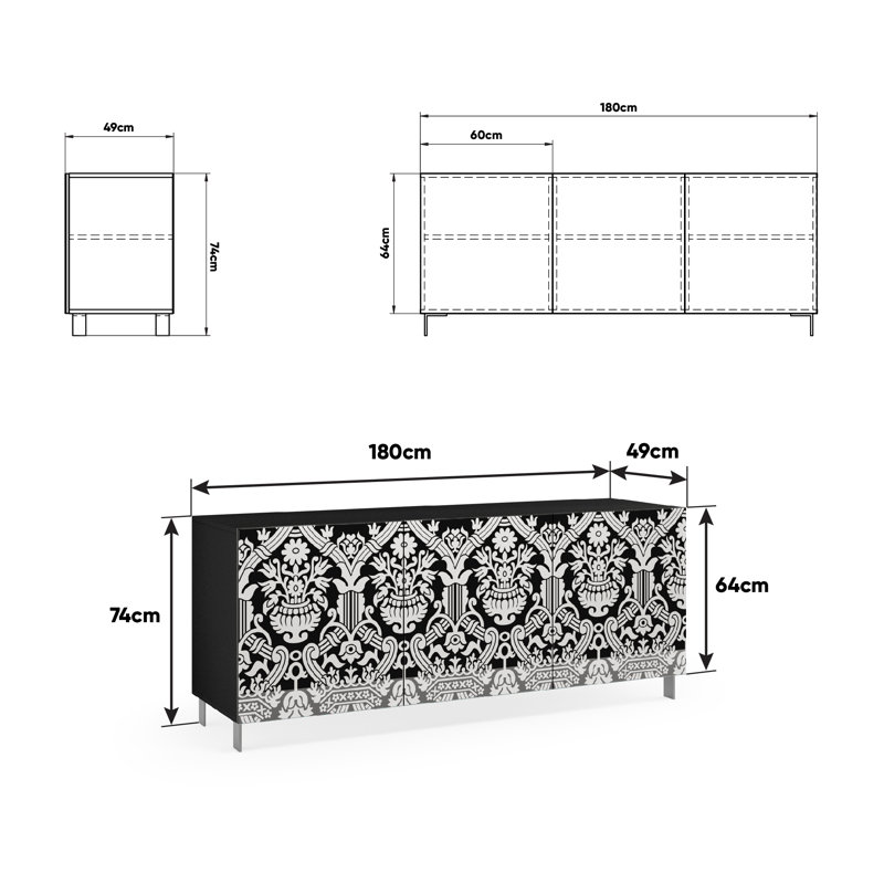 Epley 3 - Door Standard Accent Cabinet