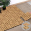 30cm L x 30cm W Solid Wood Tile in Brown-1990969828
