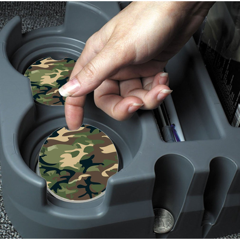 Sous-verre en pierre de camouflage absorbant