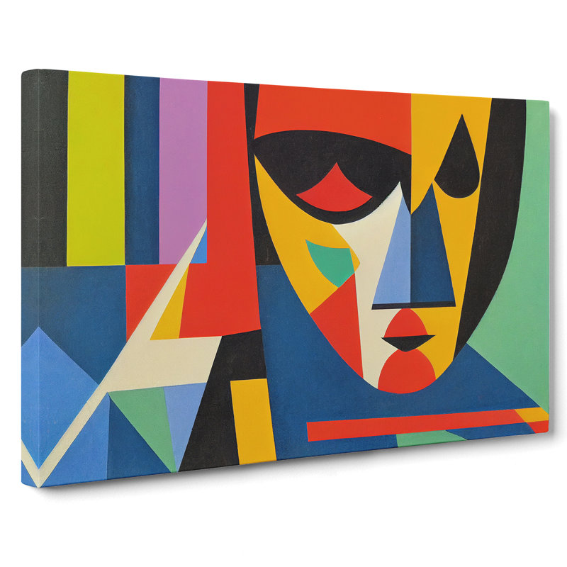 Abstract Woman In Colour Vol.4 - Wrapped Canvas, 50cm H x 76cm W x 3cm D