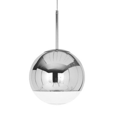 Luminaire suspendu sphère argenté 1 lumière Bardstown