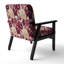 Chaise d'appoint florale Cobalt-6885377