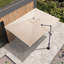 Parasol d'extérieur rectangulaire en porte-à-faux avec base en acier 120 po x 156 po Reisfeld-1140998649