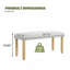 Banc rembourré capitonné avec bancs de chambre à coucher modernes pour salle à manger, salon, entrée-559597538