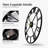 VAN GOGH ART Wall Clock, Large Wall Clock For Living Room Kitchen Mantel, Completely Silent Non Ticking Battery-Operated Modern Black Metal Round Wall Clocks - 24 Inch Roman Number