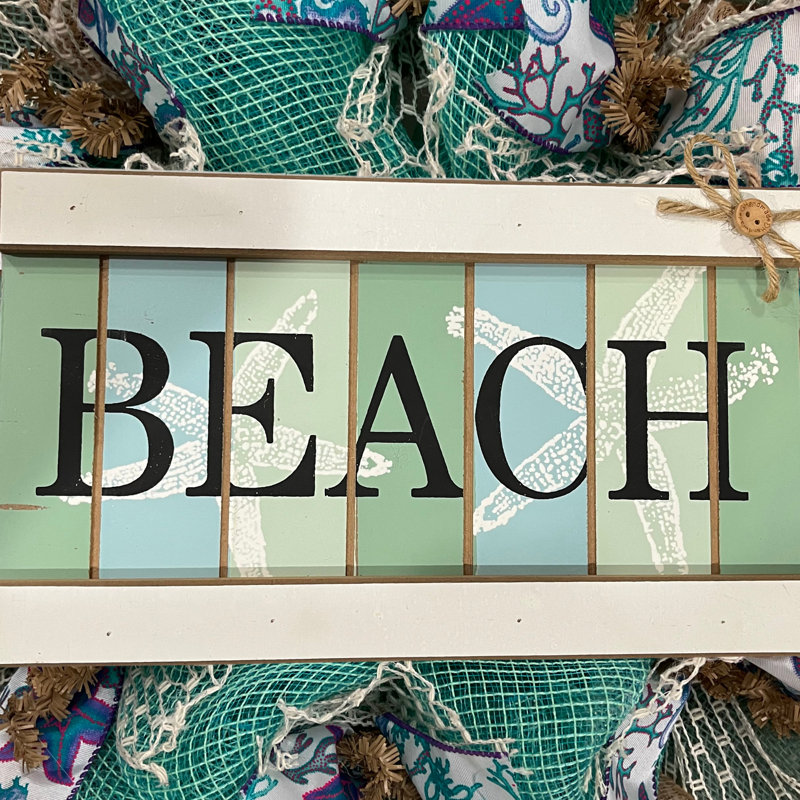 Couronne de plage en bois flotté