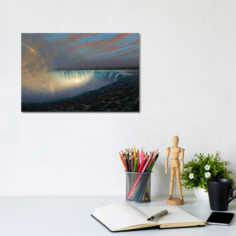 Transcendence Niagara Falls by Ken Salaz - Wrapped Canvas Painting, 20.32 cm H x 30.48 cm W