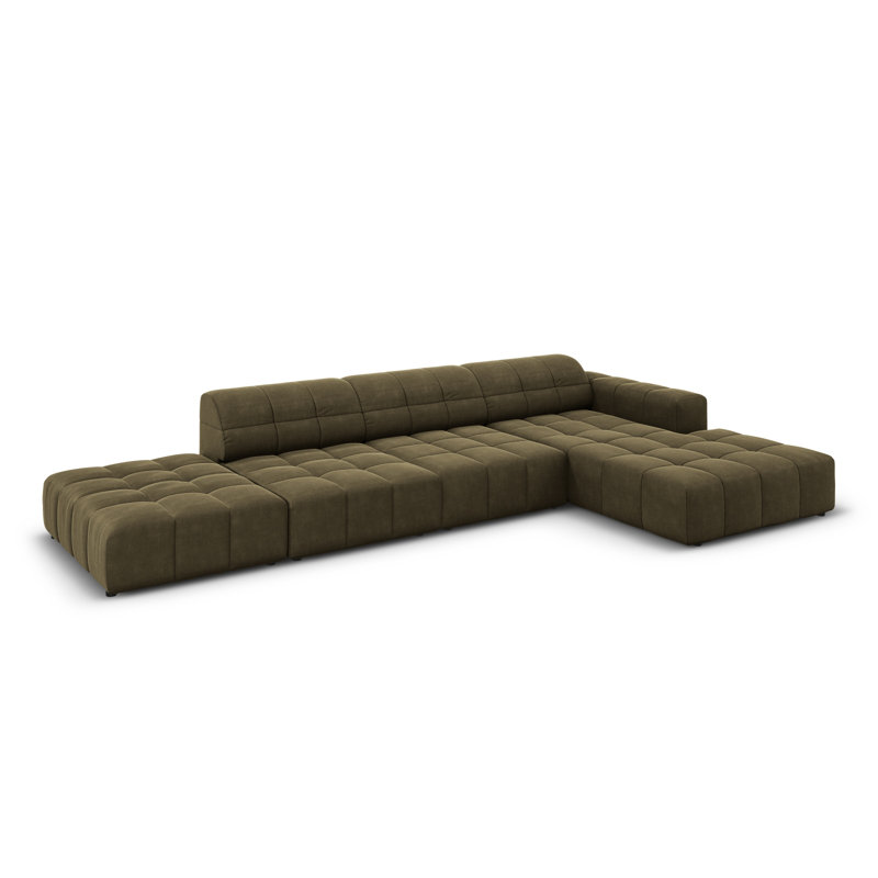 Chicago 5 Seater Corner Sofa, Right Hand Facing, Green