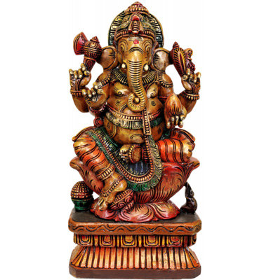 Kamalasana Chaturbhuja Ganesha