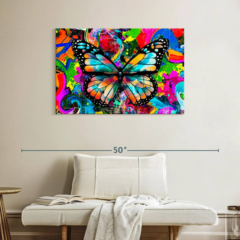 Brampt Trippy Butterfly, 26" H x 39" W