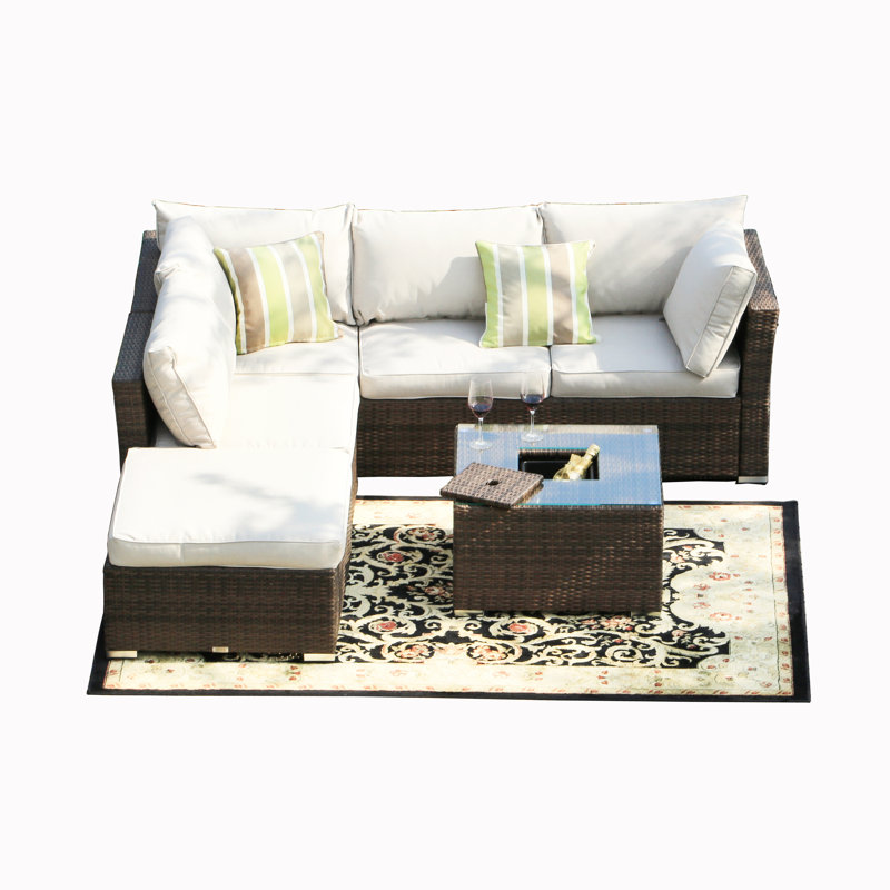 Whitaker 4 - Person Patio Conversation Set with Cushions