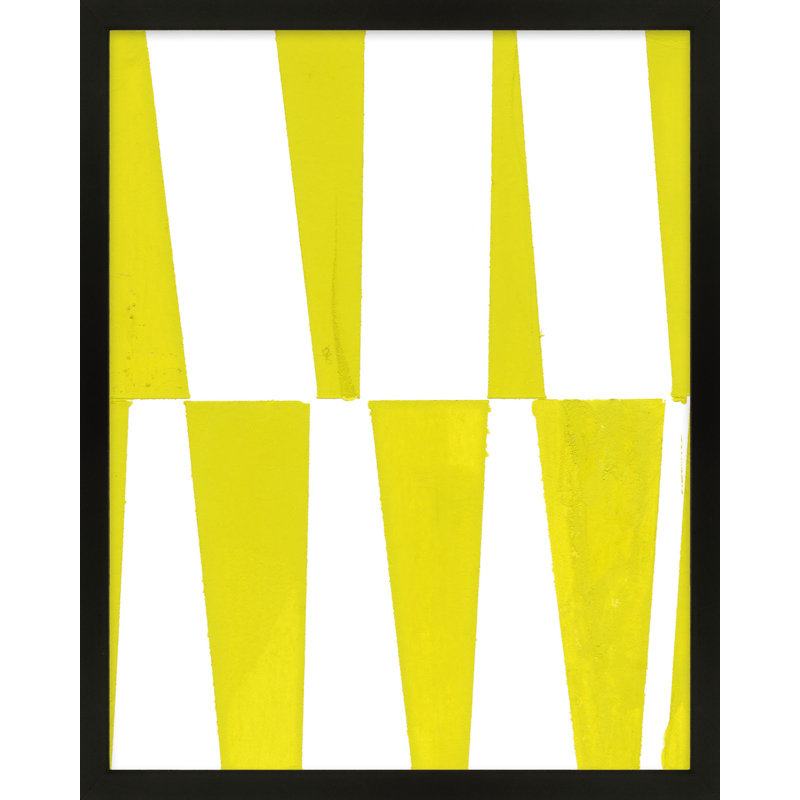 Interaction 1 par Andrea Stokes - Art mural encadré, Cadre noir, H 25 po x l 20 po x P 1,25 po