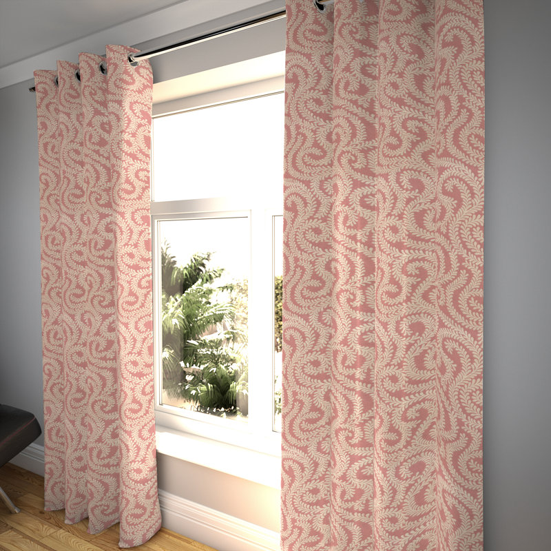 Holoman Blackout Curtain Pair, Blush Pink, Width 228 x Drop 228cm