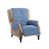 100 % polyester bleu foncé