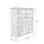 Banc de rangement en bois manufacturé brun
