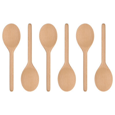 Argon Tableware 6 Piece Wood Cooking Spoon