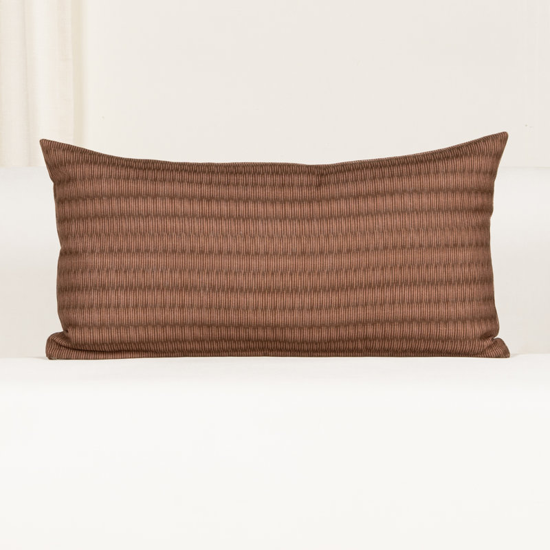 Coussin décoratif Brushstroke Clay, Polyester, 21" x 12"