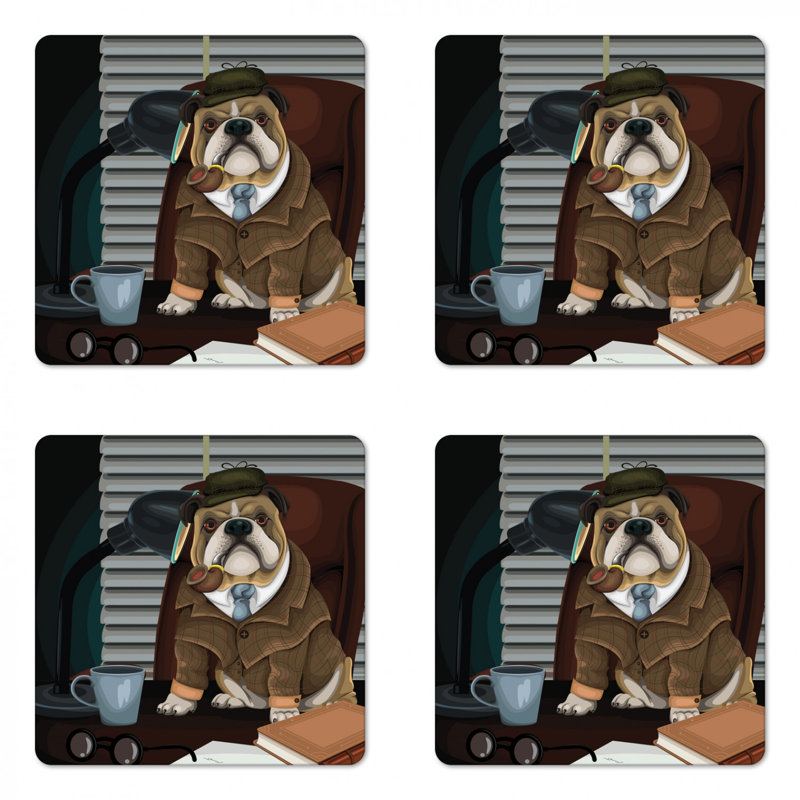 Sous-verre english bouledogue