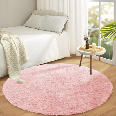 Audreauna Round 120 cm x 120 cm Shag Washable