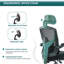 Retractable Footrest Ergonomic Swivel Office Chair-1085325304