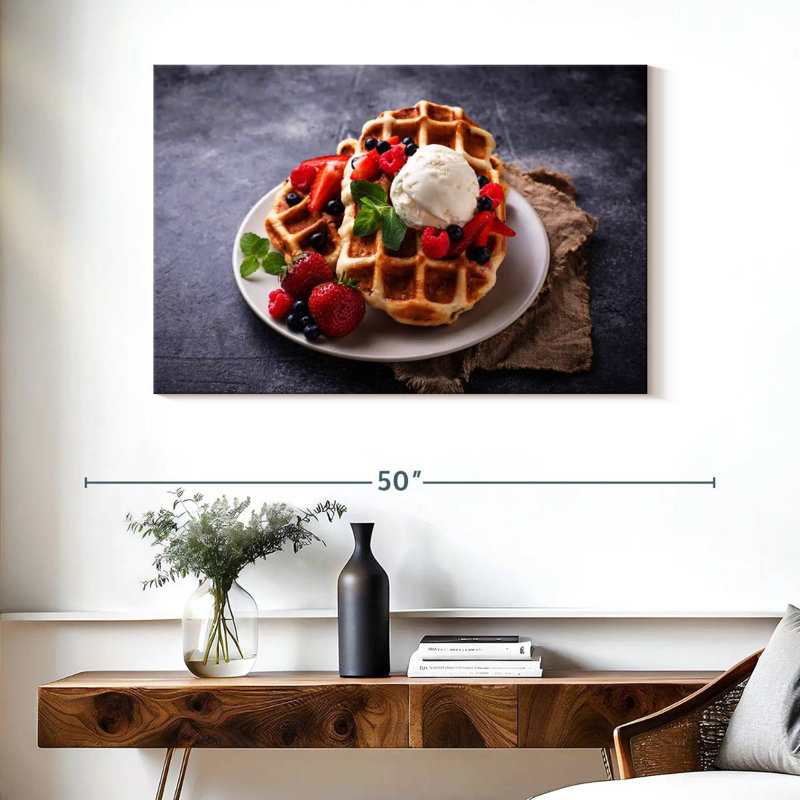 Yarlin Berry Belgian Waffles, 26" H x 39" W