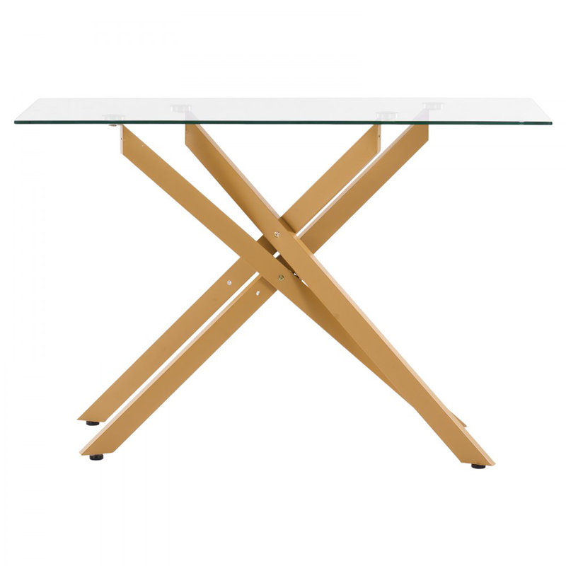 Glass Top Living Room Table Set