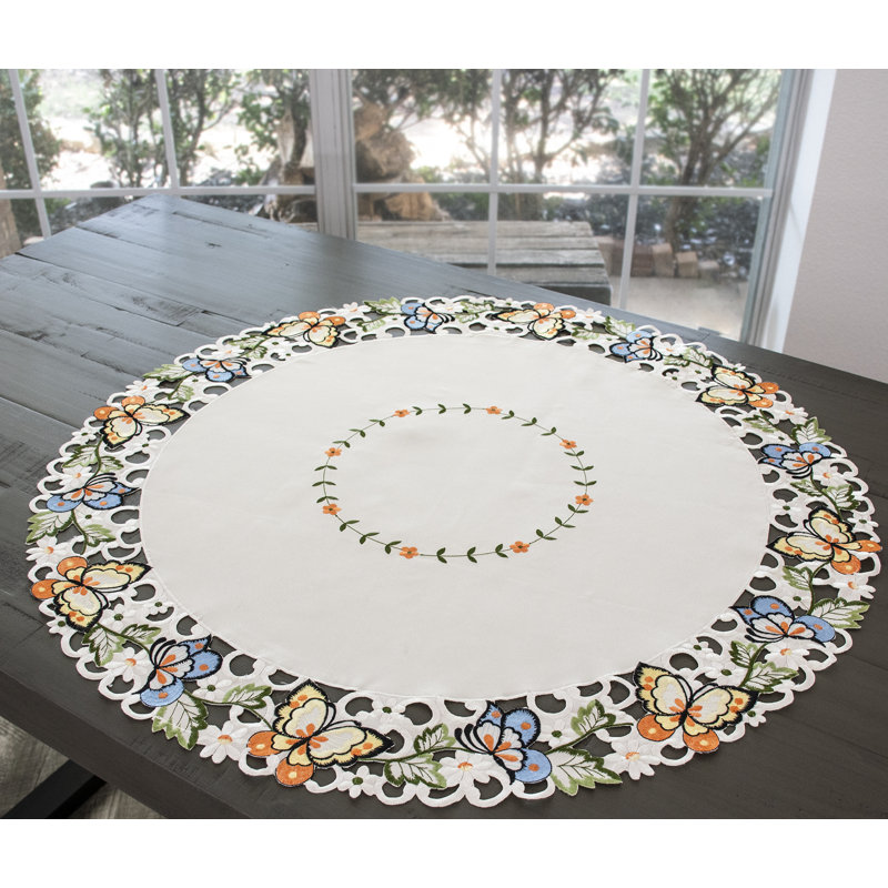 Dessus de table Layden Butterfly, napperon, Rond 33 po