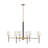 Saunders 45" Six-Light Shaded Linear Chandelier