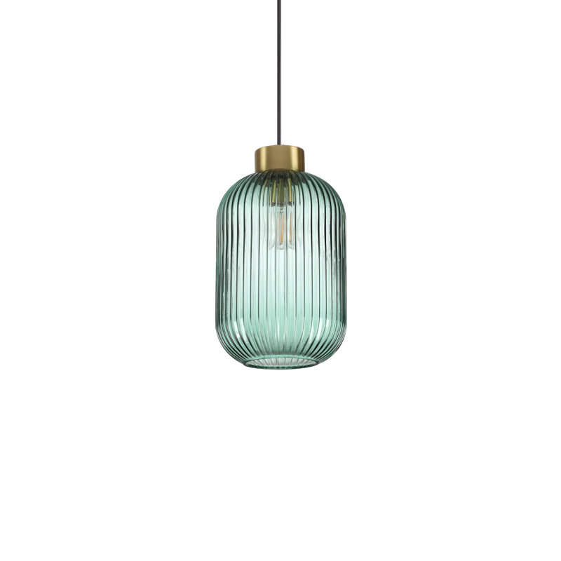 1 - Light Glass Jar Pendant, 238.5cm H x 14cm W x 14cm D