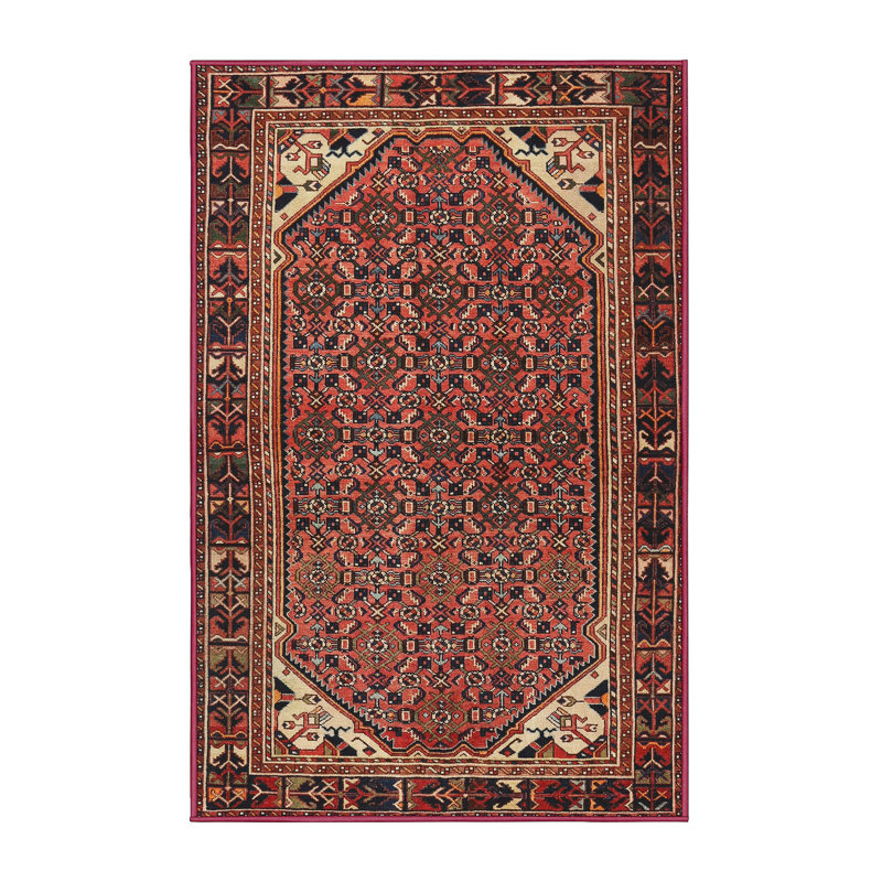 Tapis rose Southwestern, Rectangle 7 pi x 9 pi
