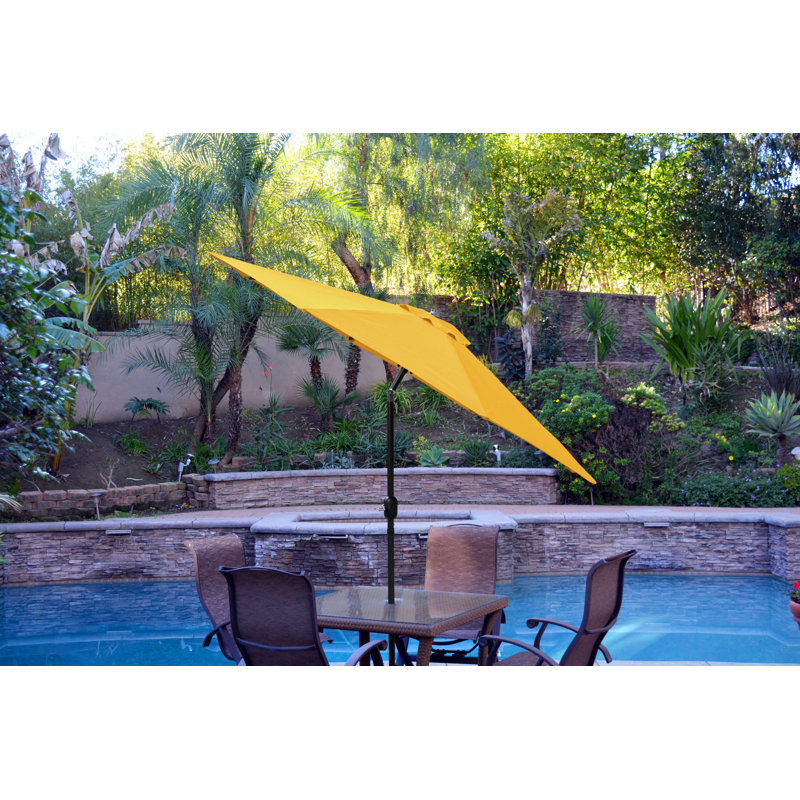 Parasol 9" Market, Noir, Jaune