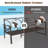 Outdoor Furniture Set with Cushions, 7-Person All-Weather Metal Frame Patio Furniture Set, 6-Piece Outdoor Patio Set with Ergonomic Back Support-2081856446