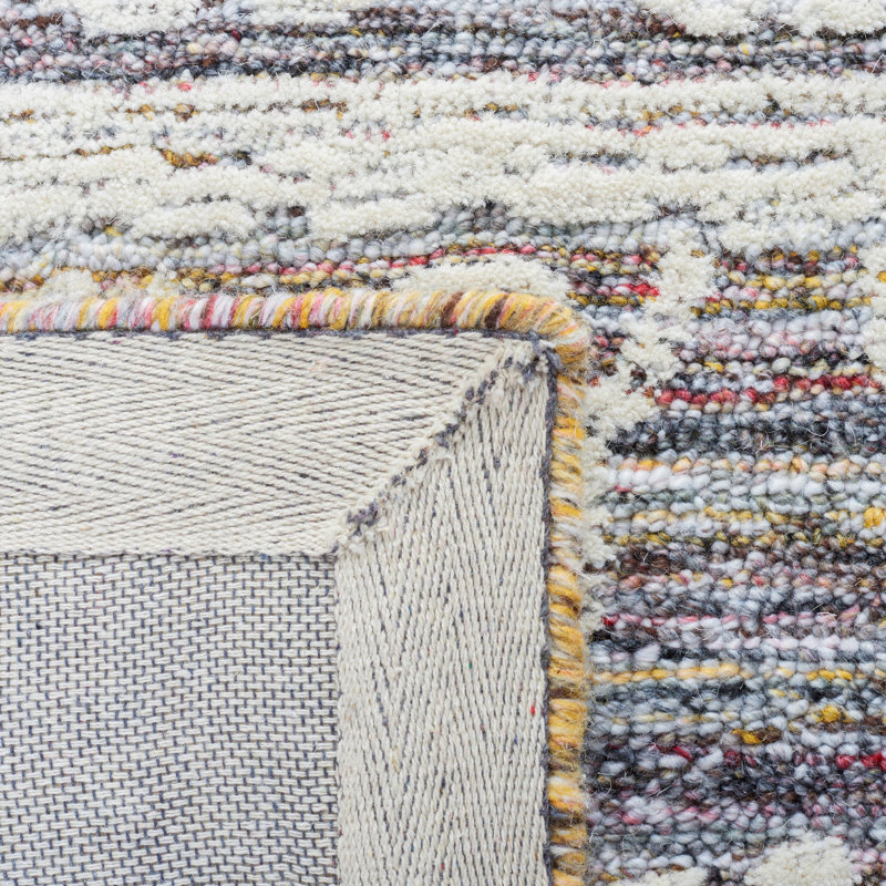 Pezanetti Hand Tufted Performance Southwestern Rug, Square 6'