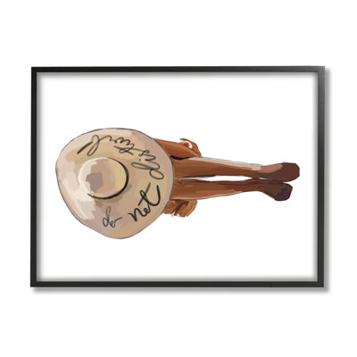 " Do Not Disturb Beach Woman Relaxing Sun Hat " by Amelia Noyes