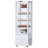 8.4 Cu.Ft Commercial Refrigerator Display with Double-Layered Tempered Glass, Digital Temperature Control, LED Lighting, Adjustable Shelves, 360° Panoramic Showcase, Casters Included