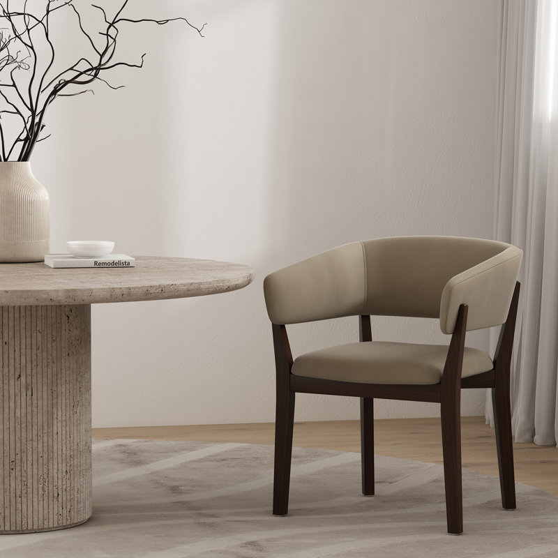 Fauteuil de salle à manger rembourré Blake, Lin lin