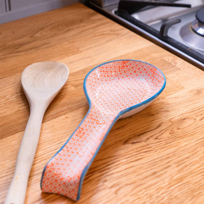 Nicola Spring - Hand-Printed Kitchen Spoon Rest - 26.5cm