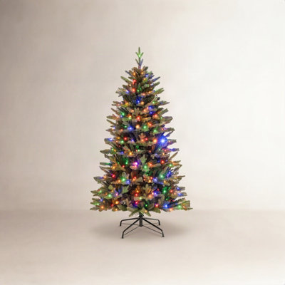 6' Pre-Lit Pine Christmas Tree