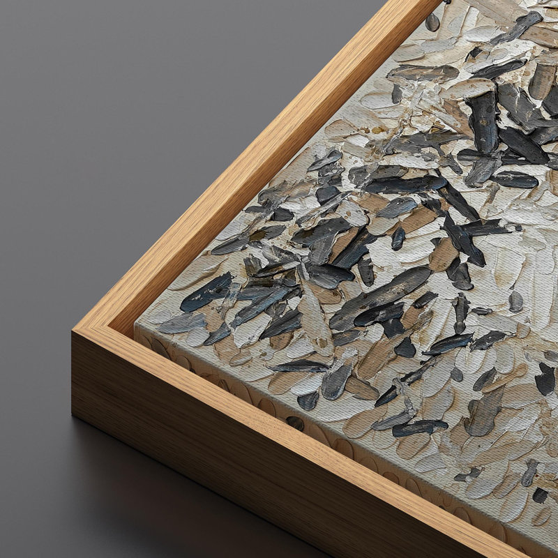 Faux texture de coup de peinture brune, œuvre d'art rustique neutre moderne, photos de décoration murale très grande abstraite, impression numérique sur toile giclée sur toile