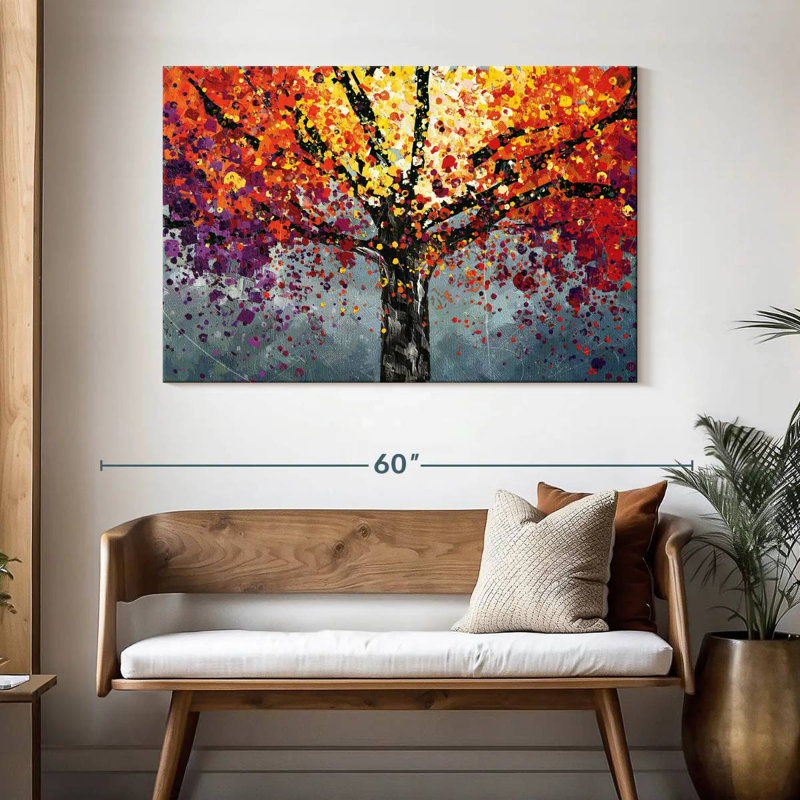 Arbre abstrait Harnek, H 32 po x l 48 po