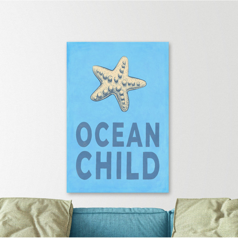 Ocean Child - Wrapped Canvas Painting, 101cm H x 66cm W x 3.81cm D