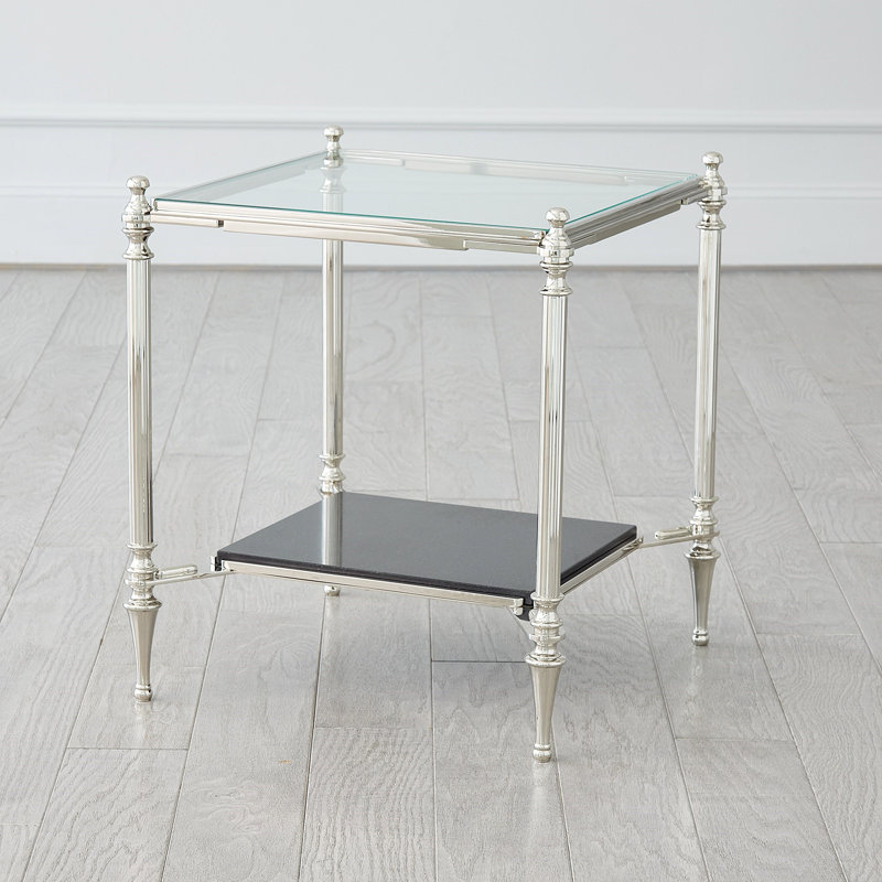 Medford Glass End Table