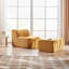 Fauteuil à compression simple en mousse avec repose-pieds et coussin ultra-confortable et peu encombrant - une chaise longue moderne et minimaliste pour le salon ou la chambre à coucher-130920002