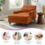 Chaise longue Glodi Erbes en bois massif de 37,01 po (ensemble de 2)