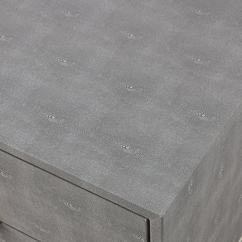 Table d'appoint Yadira, gris, Or brossé