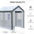 Outdoor Walk-In Greenhouse with Roll-Up Windows and Zippered Doors for Garden Patio Plant Growing-121256520
