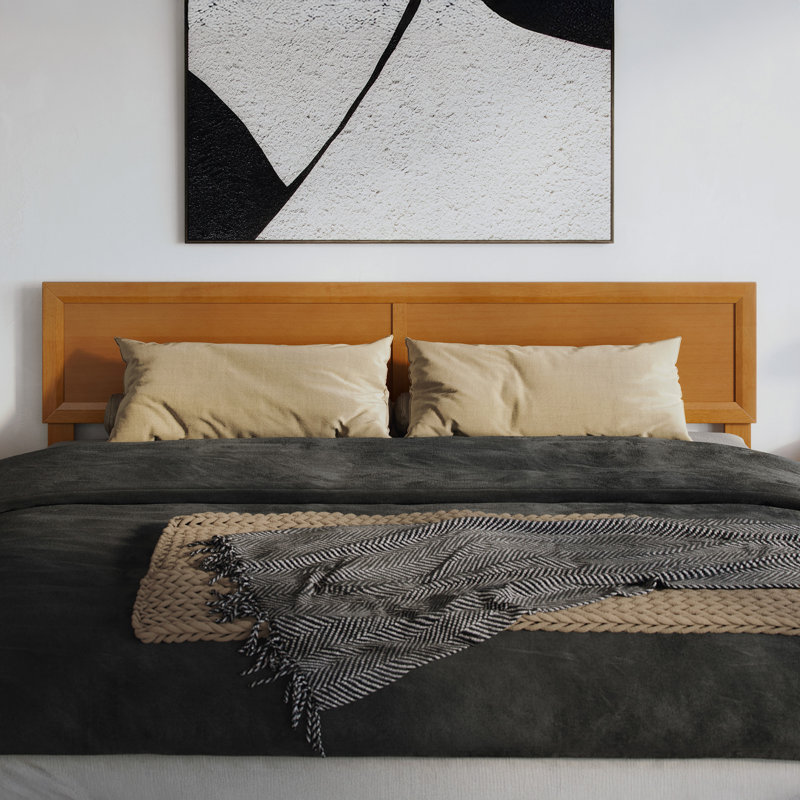 Avaleen Wood Headboard, King, Light Toffee
