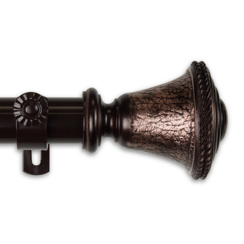 Tringle à rideaux simple Boddie Kingsley, Bronze